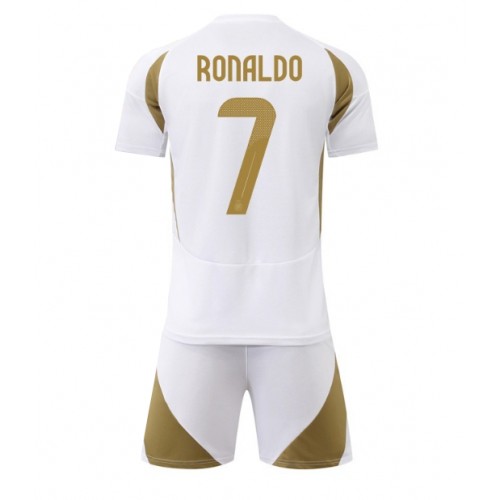 Fotballdrakt Barn Al-Nassr Cristiano Ronaldo #7 Tredjedraktsett 2024-25 Kortermet (+ Korte bukser)